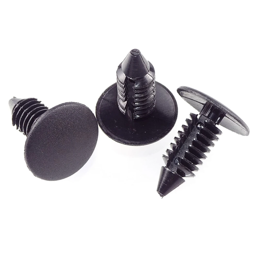 415pcs Car Rivet Fastener Retainer Push Pin Body Bumper Rivet Trim Moulding Retainer Clip Accessories Kit (Black)