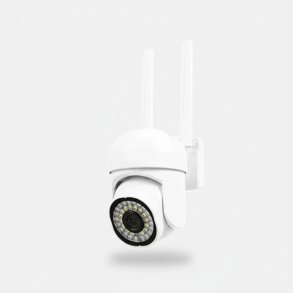 Wireless Camera Security Camera Home Outdoor WiFi Camera Pan Tilt Dome Wireless Monitor Cam (US Plug)