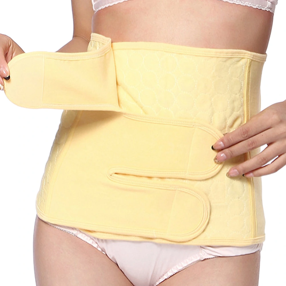 Special Girdle for Cesarean Cotton Belly Band Waist Belt for Pregnant Women after Childbirth Size XXL (Yellow)