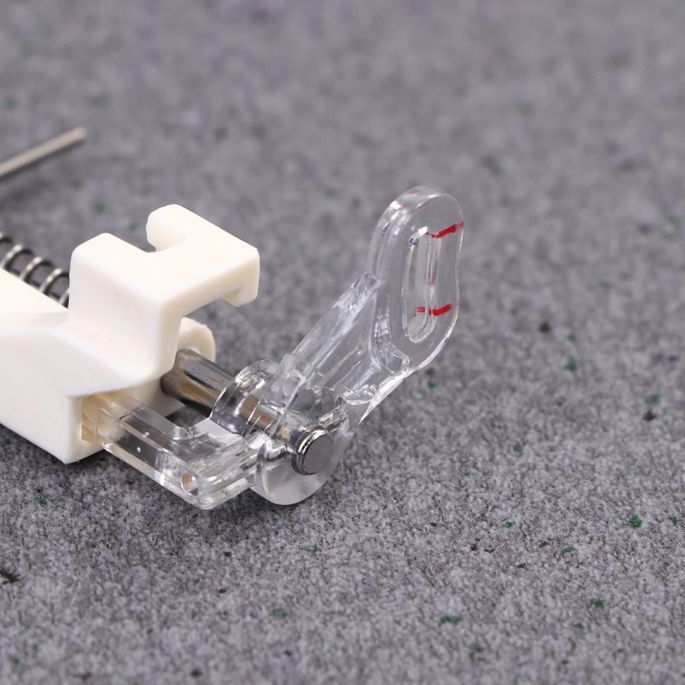 3 Pcs Spring Presser Foot Open Close Toe Steel Plastic Quilting Embroidery Presser Foot Compatible for (Beige)