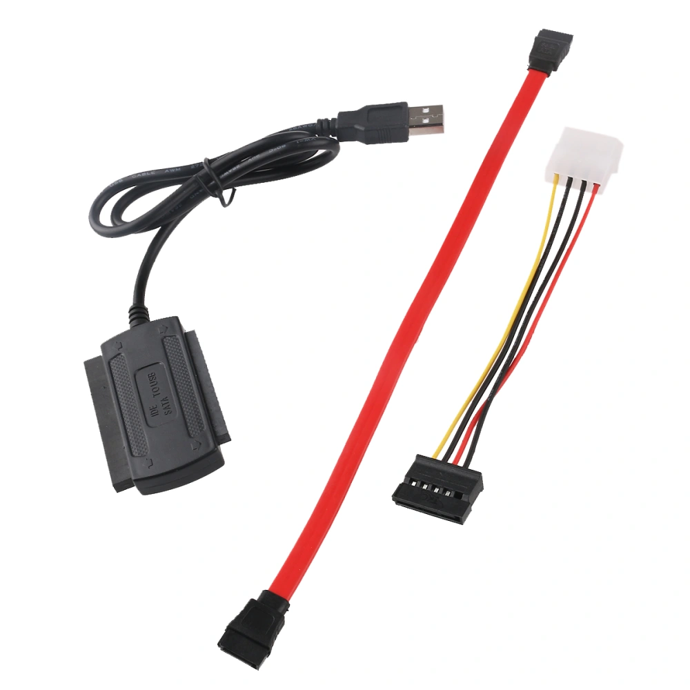 USB 2.0 to IDE SATA 2.5" 3.5" HDD Hard Disk Converter Adapter Cable Set