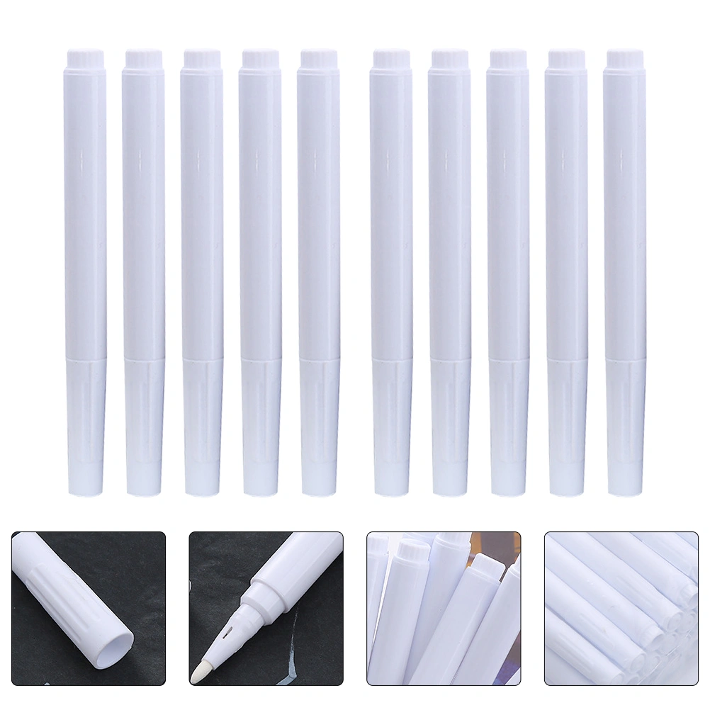 20Pcs White Liquid Chalk Marker Pens Erasable Chalkboard Pens for Blackboard (White)