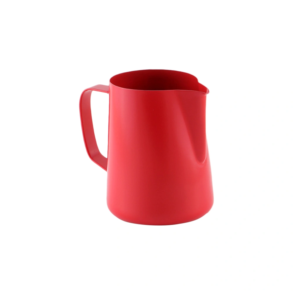 400ml Non-Stick Stainless Steel Milk Steaming and Frothing Pitcher (Red)