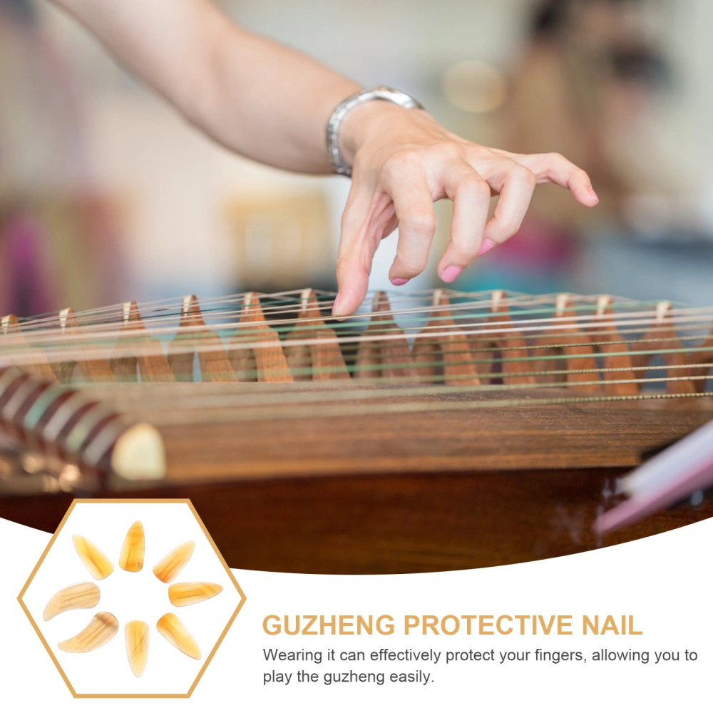 8Pcs Guzheng Finger Protectors Musical Instrument Picks Guzheng Finger Nails