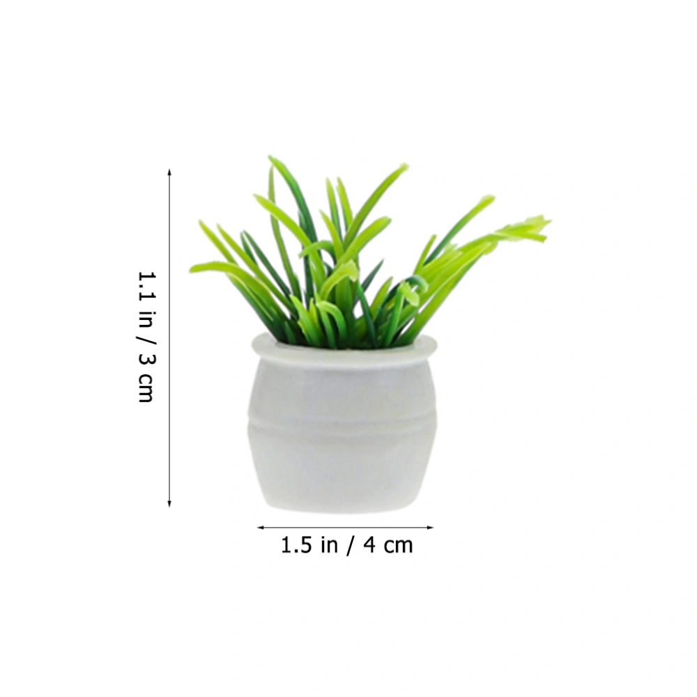 7 Pcs Miniature Potted Plant Decor Mini Potted Plant Decor Mini Plant Doll House Decor