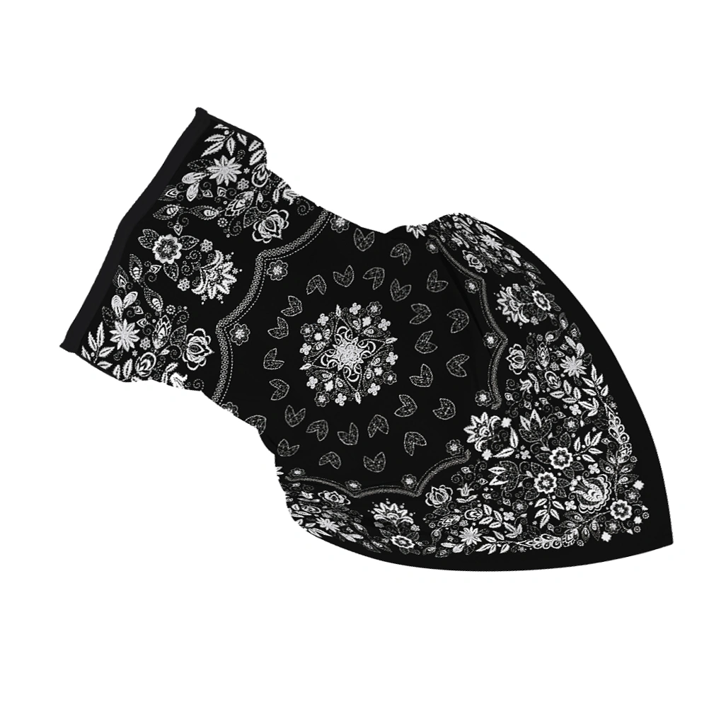 Graffiti Pattern Multifunctional Neck Gaiter Colorful Printing Mask Dustproof Neckerchief Windproof Headwrap Breathable Headband UV Protection Headwear for Outdoor Riding