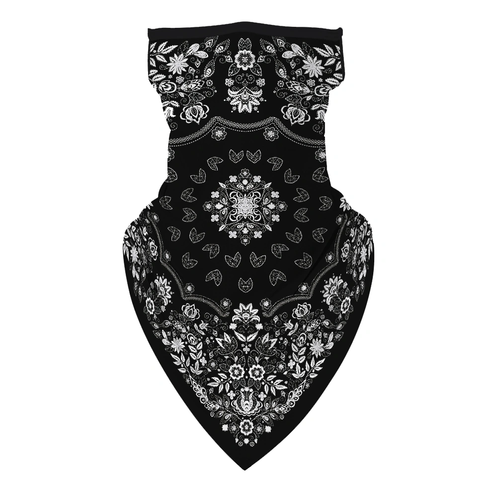 Graffiti Pattern Multifunctional Neck Gaiter Colorful Printing Mask Dustproof Neckerchief Windproof Headwrap Breathable Headband UV Protection Headwear for Outdoor Riding