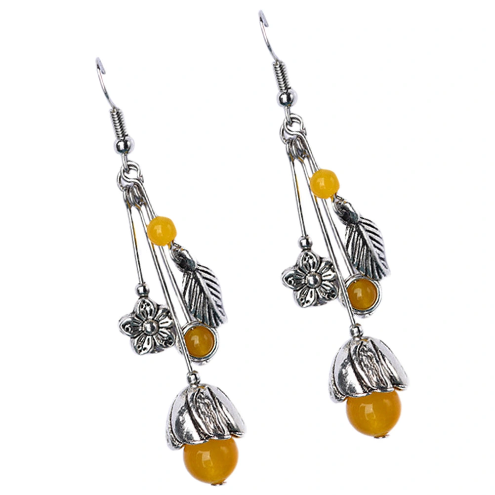 1 Pair Tassel Earrings Ear Drop Ethnic Style Earring Women Ear Ornament