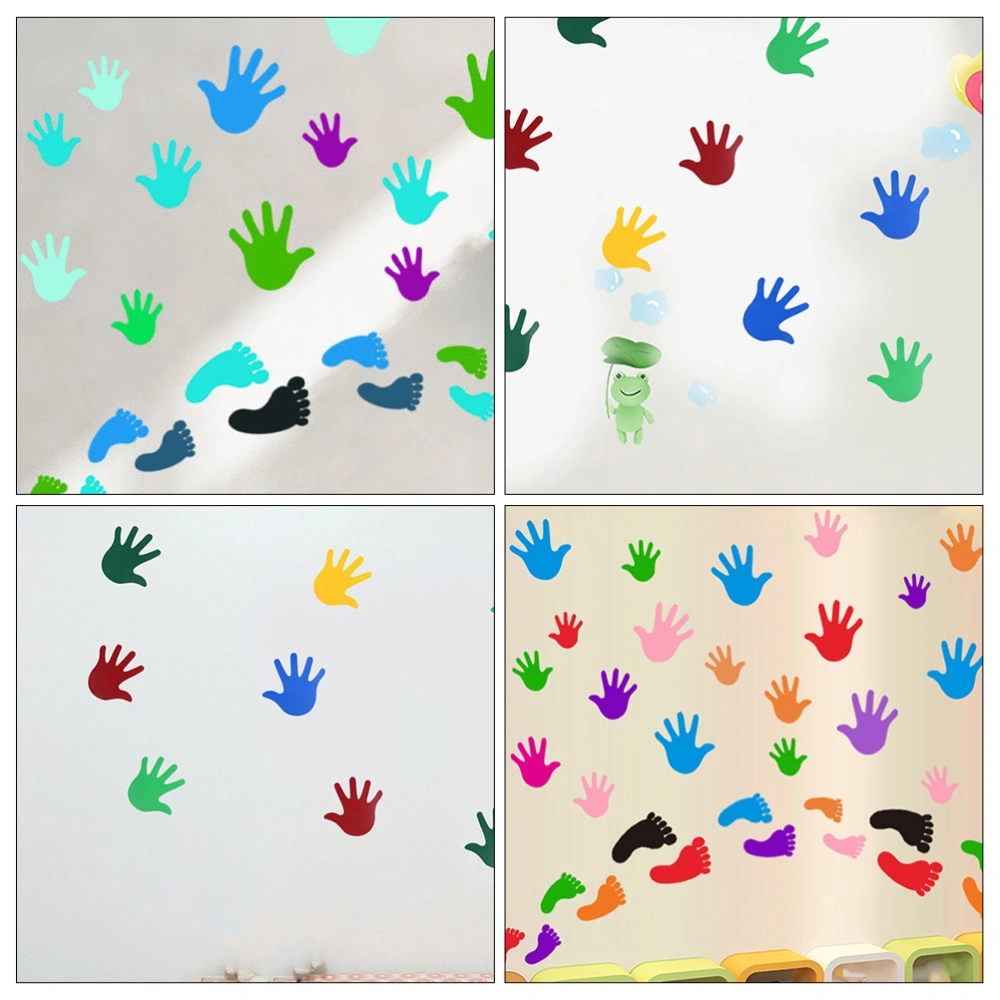 10 Pairs Nursery Room Wall Decal Handprint Footprint Wall Stickers Nursery Wall Stickers