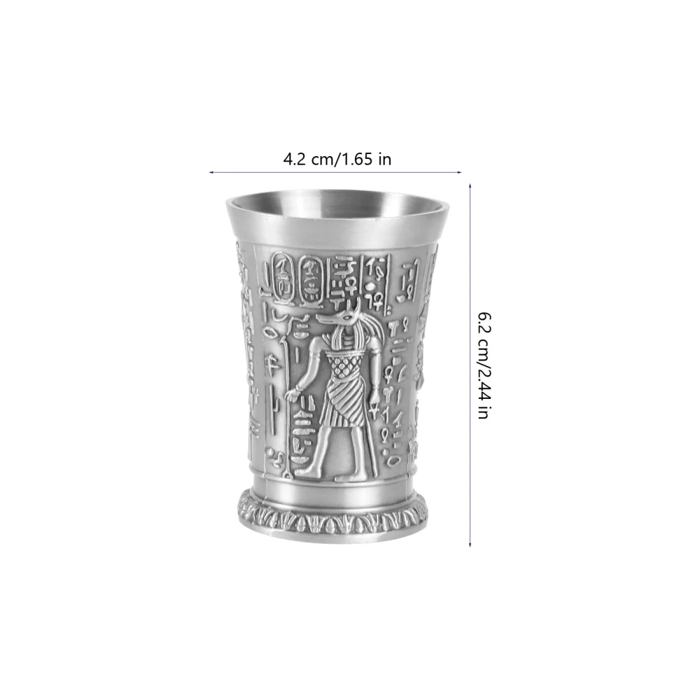 1Pc Metal Cocktail Cup Vintage Wine Cup Hawaii Party Creative Shot Glass