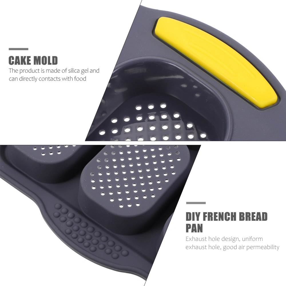 9 Cavity Kitchen Baking Tray Silicone Bread Loaf Pan Cake Non Stick Mold