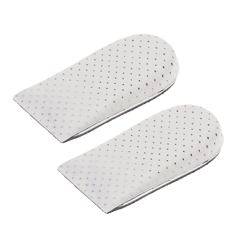 2cm 1 Pair of Invisible Increased Half Pad Insole Heel Lift Pads Shockproof Height Increase Insoles Shoe Pads for Men Women Black