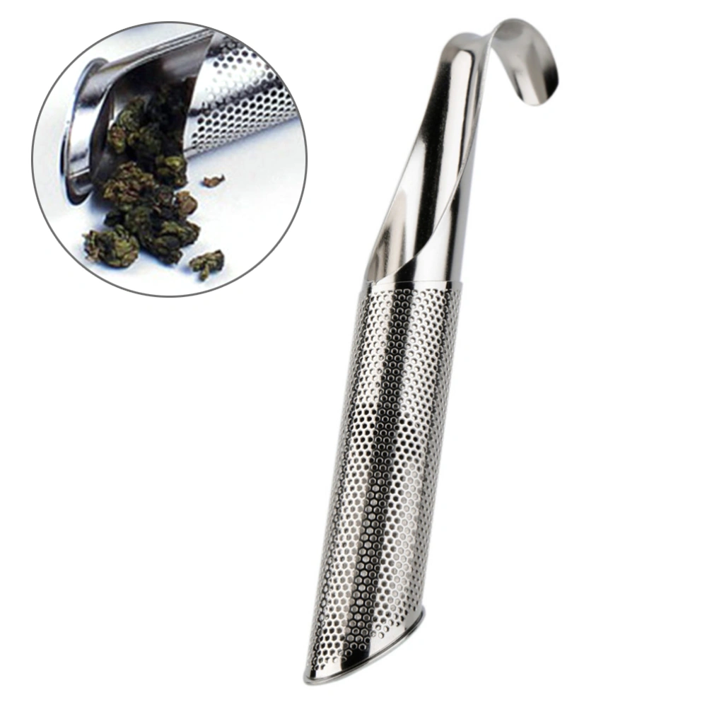 Tea Infuser Stainless Steel Stick Pipe Steeper Strainer with Hook for Loose Tea Leaf Herbs or Spice