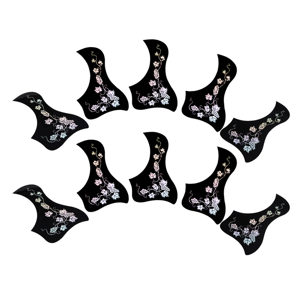 10pcs Folk Guitar Guard Classical Guitar Guard Acoustic Guitar Pickguards Guitar Supplies