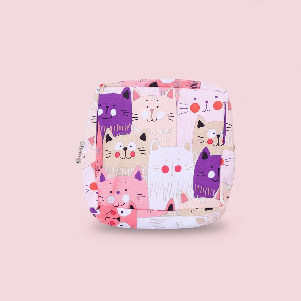 2Pcs Travel Period Bags Portable Sanitary Napkin Bags Multifunctional Storage Bags
