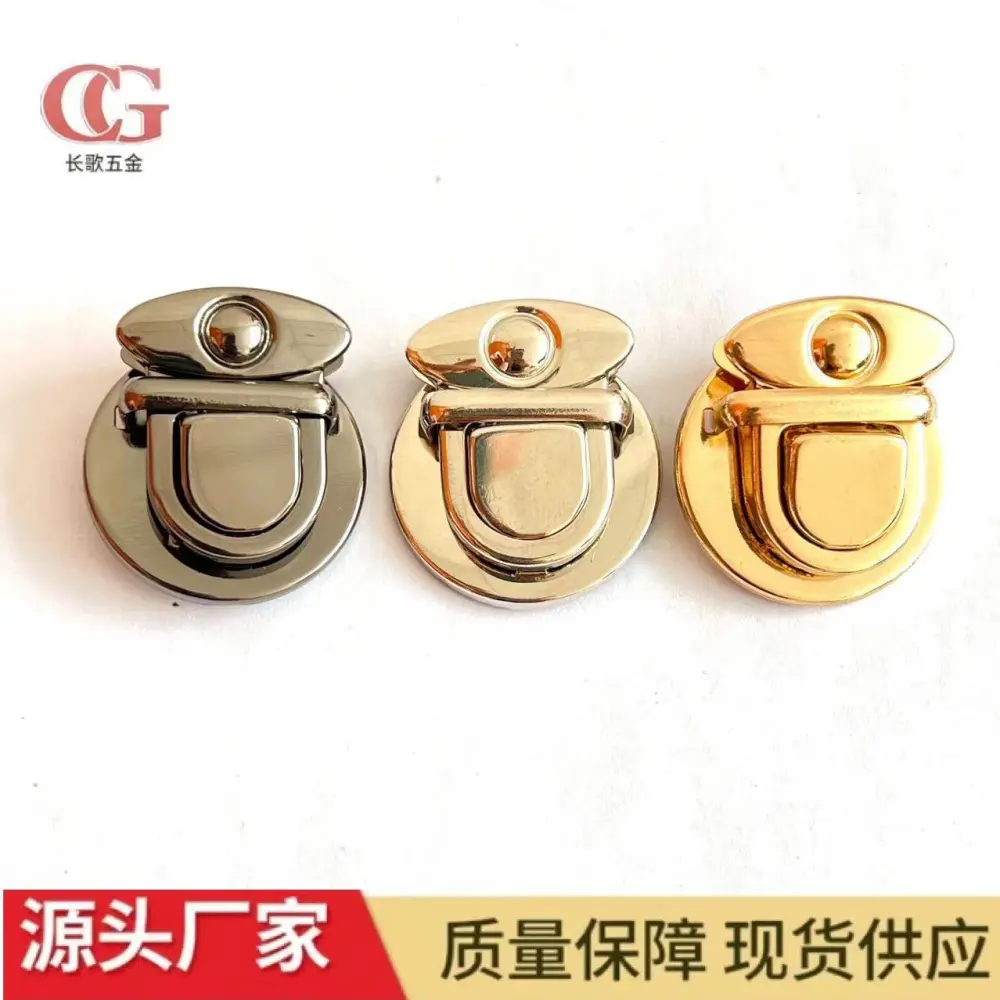 6pcs Purse Push Locks DIY Bag Buckle Metal Press Push Locks Clasp Lock for Bag Cases