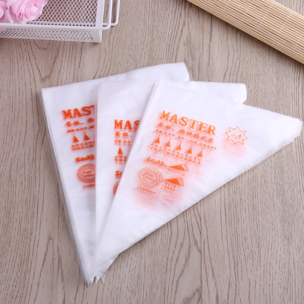 BESTOMZ 100PCS Disposable 13-inch Decorating Bags Cake Cream Icing DIY Decoration Pastry Bags