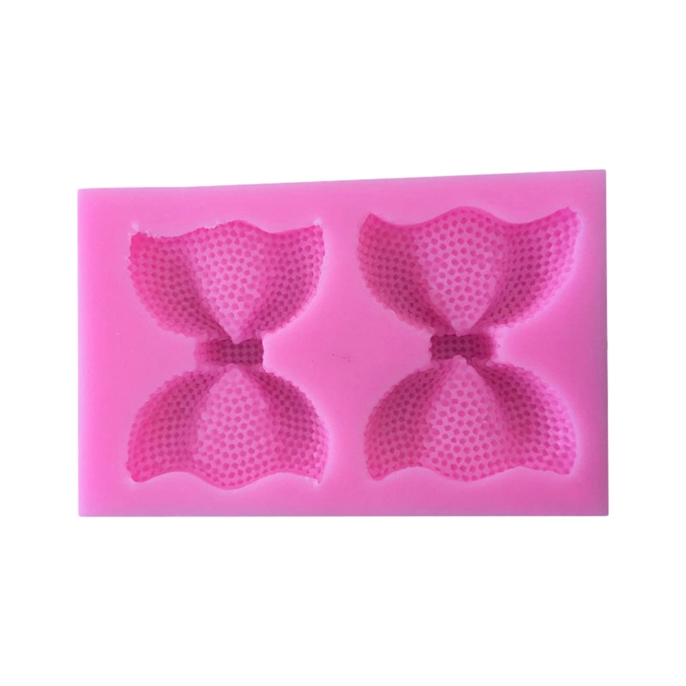 Silicone Baking Tools Chocolate Fondant Cake Silicone Mould Two bow-knot Mould