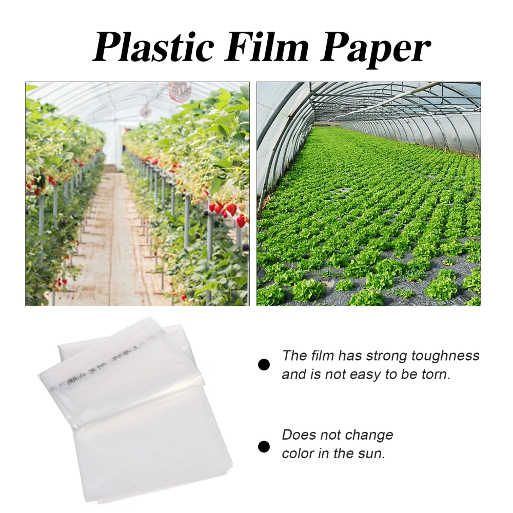 1pc Plastic Film Paper Greenhouse Packaging Transparent Film for Plant