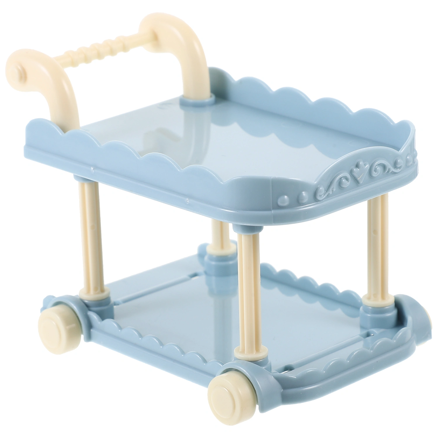 Doll House Cart Dollies for Tabletop Mini Cart Tiny Cart Miniature Kitchen Cart
