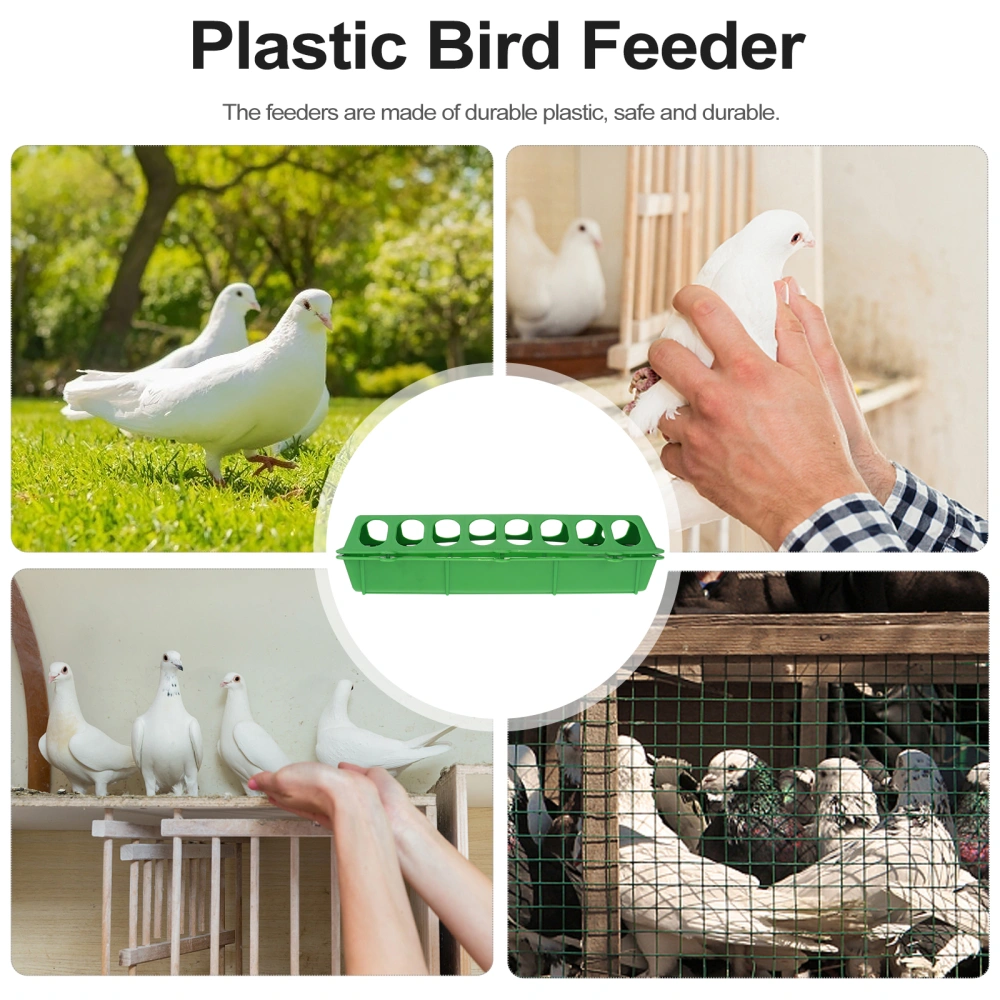 3pcs Chicken Feeder For Pigeon Quail No Waste Food Dispenser Slot