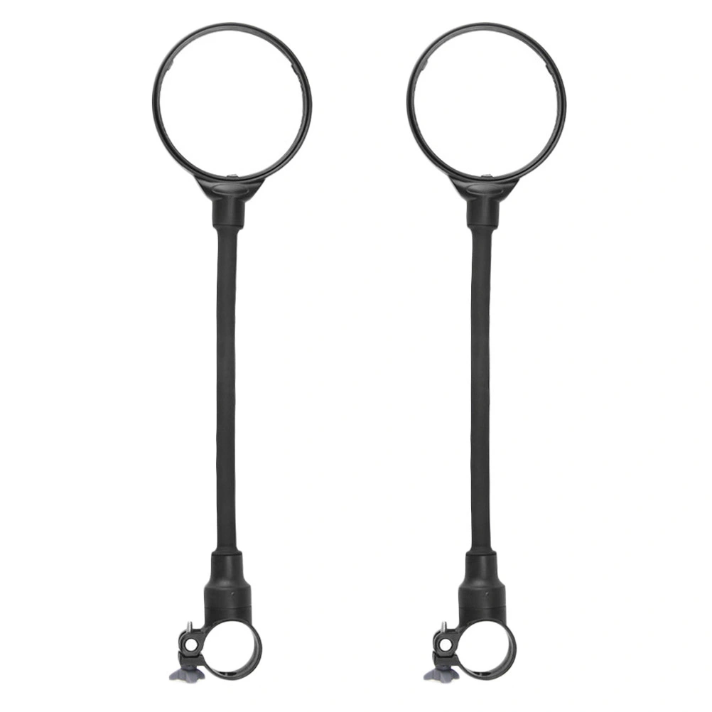 2pcs Mountain Bike Mirrors Adjustable Handlebar Rear View Glass Mirrors for Bike