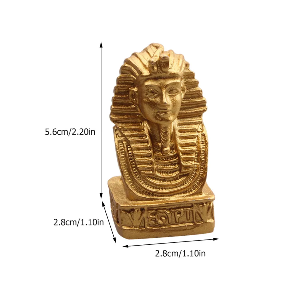 2pcs Egypt Queen Statue Resin Ornaments Resin Figurine Statue Home Desktop Decor