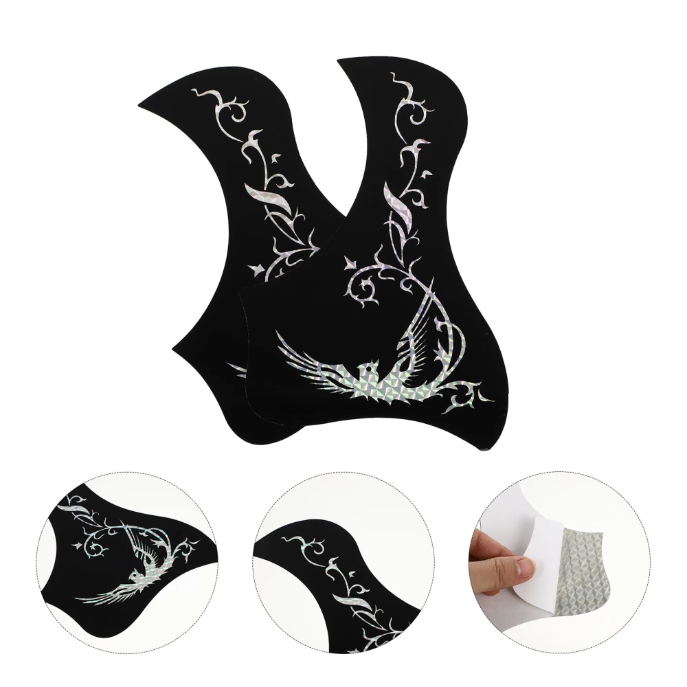 2 Pcs Professional Guitar Stickers Anti-scratching Pickguard Protective Stickers