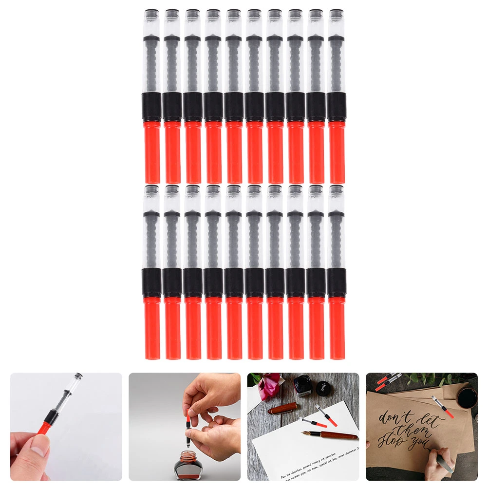 1 Set 20Pcs Practical Fountain Pen Ink Converters Rotation Type Ink Absorbers