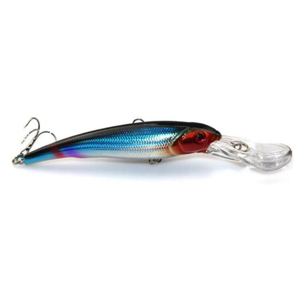 2pcs 10.5g 11cm Minnow Fishing Lures Biomimetic Bait Fishing Baits Hooks (Random Pattern and Color)