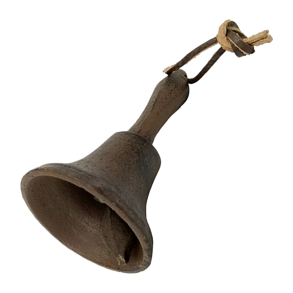 Vintage Iron Call Bell School Iron Handbell Small Call Bell for Restaurant