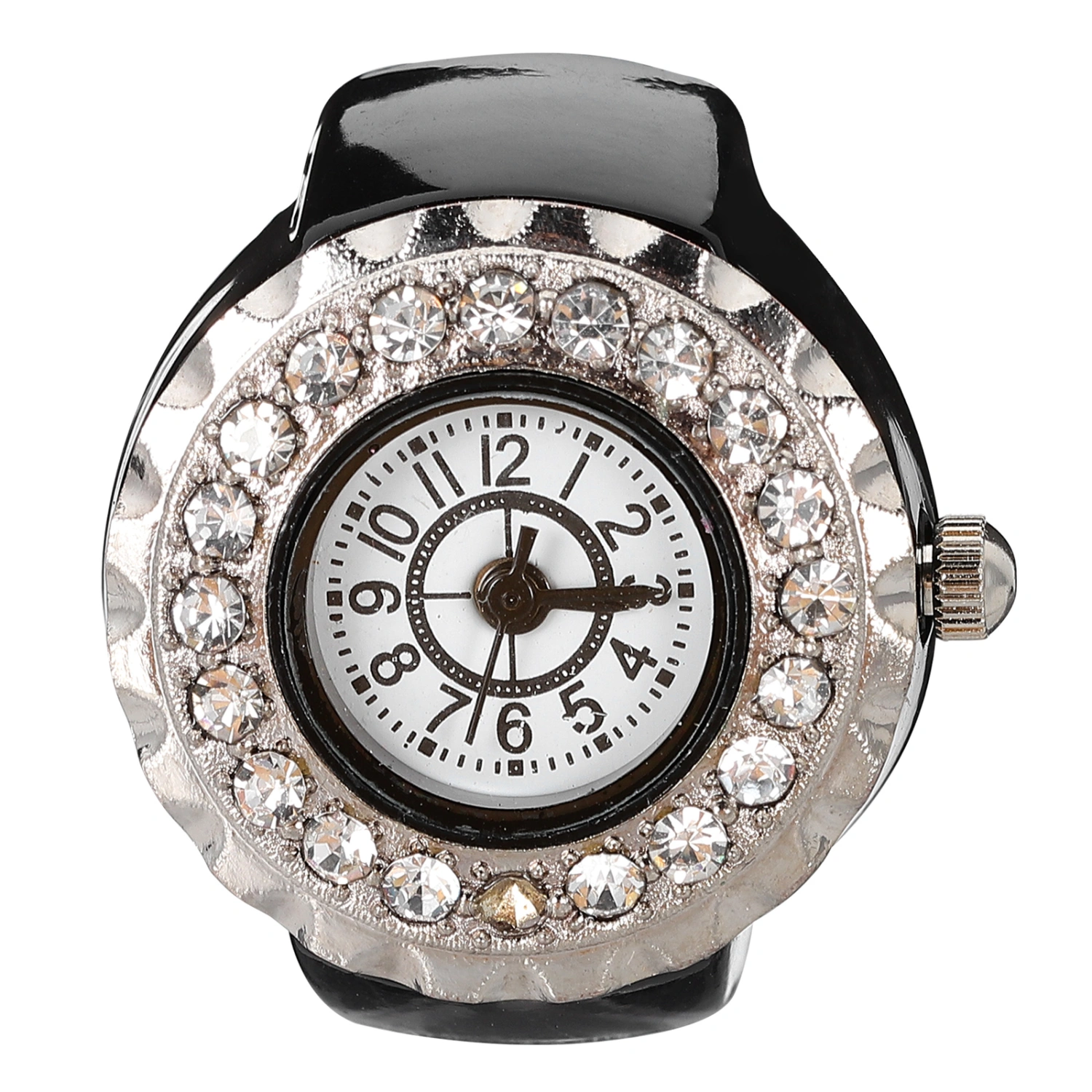 Decorative Finger Ring Stylish Ring Watch Finger Ring Decor Women Finger Watch