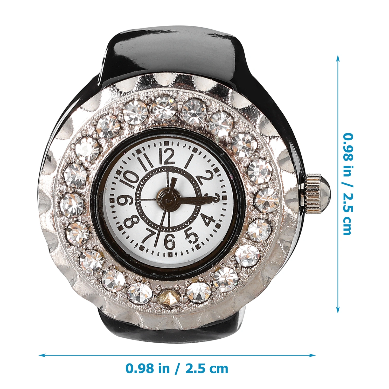 Decorative Finger Ring Stylish Ring Watch Finger Ring Decor Women Finger Watch