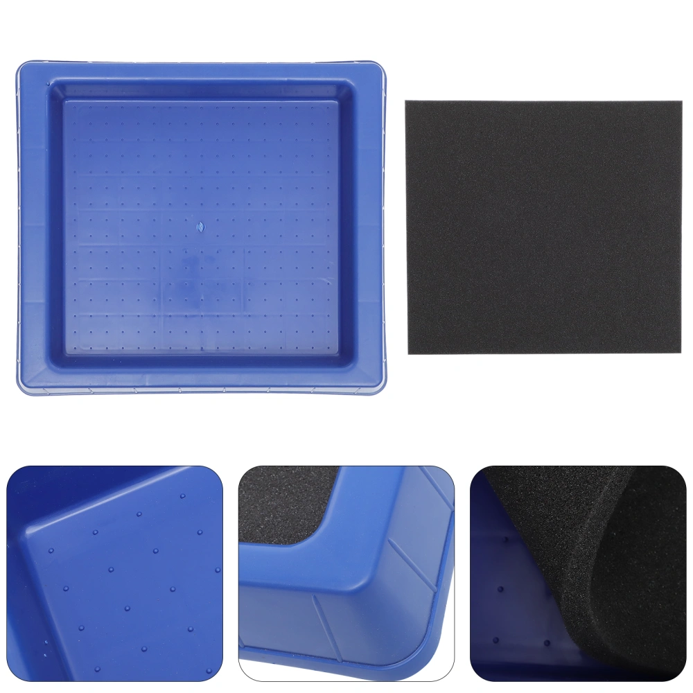 1Pc Sole Sterilizing Mat Shoes Sterilizer Pad Indoor Sponge Pad for Sterilization (Blue)