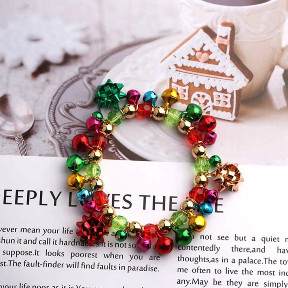 Exquisite Christmas Elements Bracelet Jewelry Ornament Festival Bell Wrist Decor