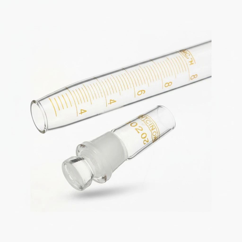 2pcs 10ml Glass Centrifuge Tubes Scientific Experiment Test Tubes with Lid