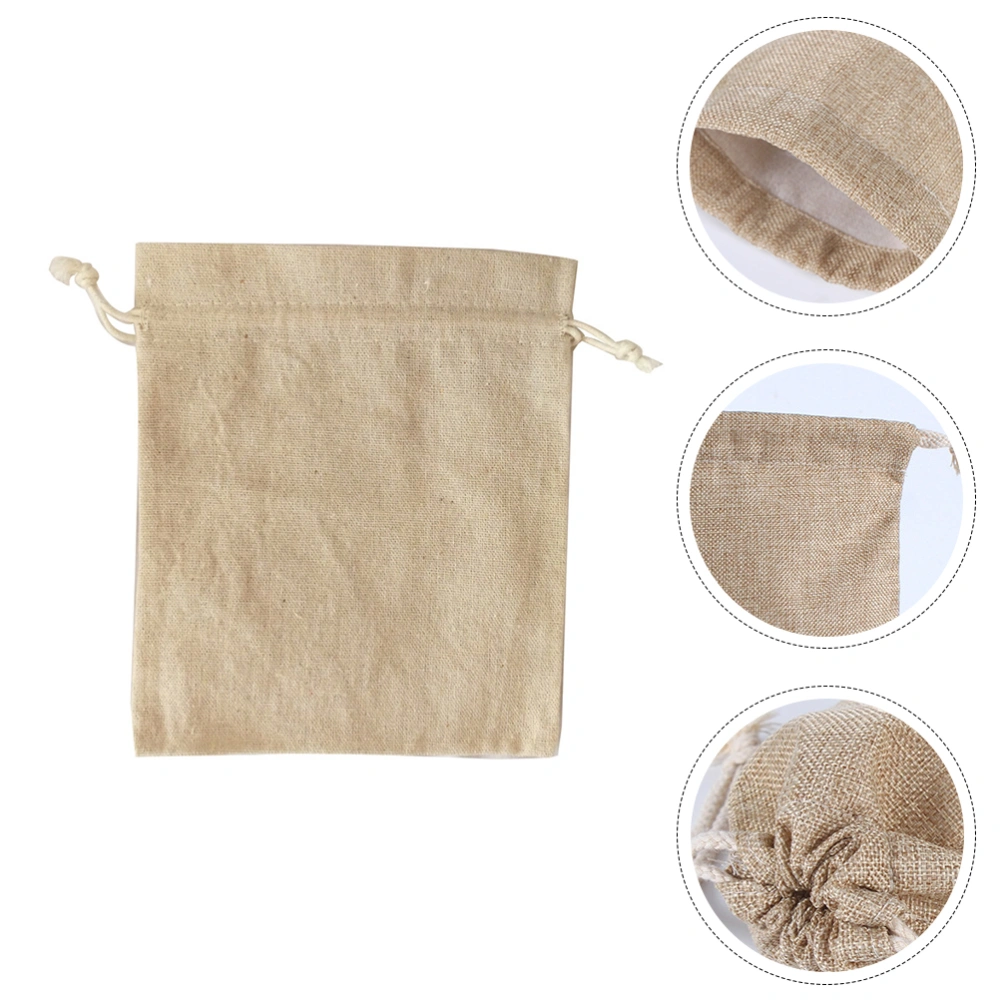 10Pcs Household Drawstring Bags Bread Storage Bags Breakfast Packing Pouches