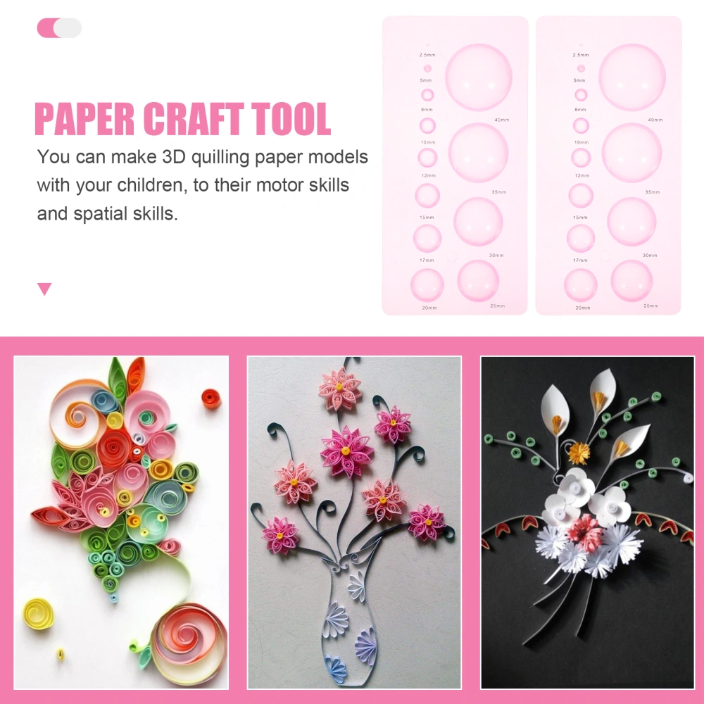 4 Pcs Paper Quilling Mould DIY Paper Craft Tools Practical Paper Quilling Tool