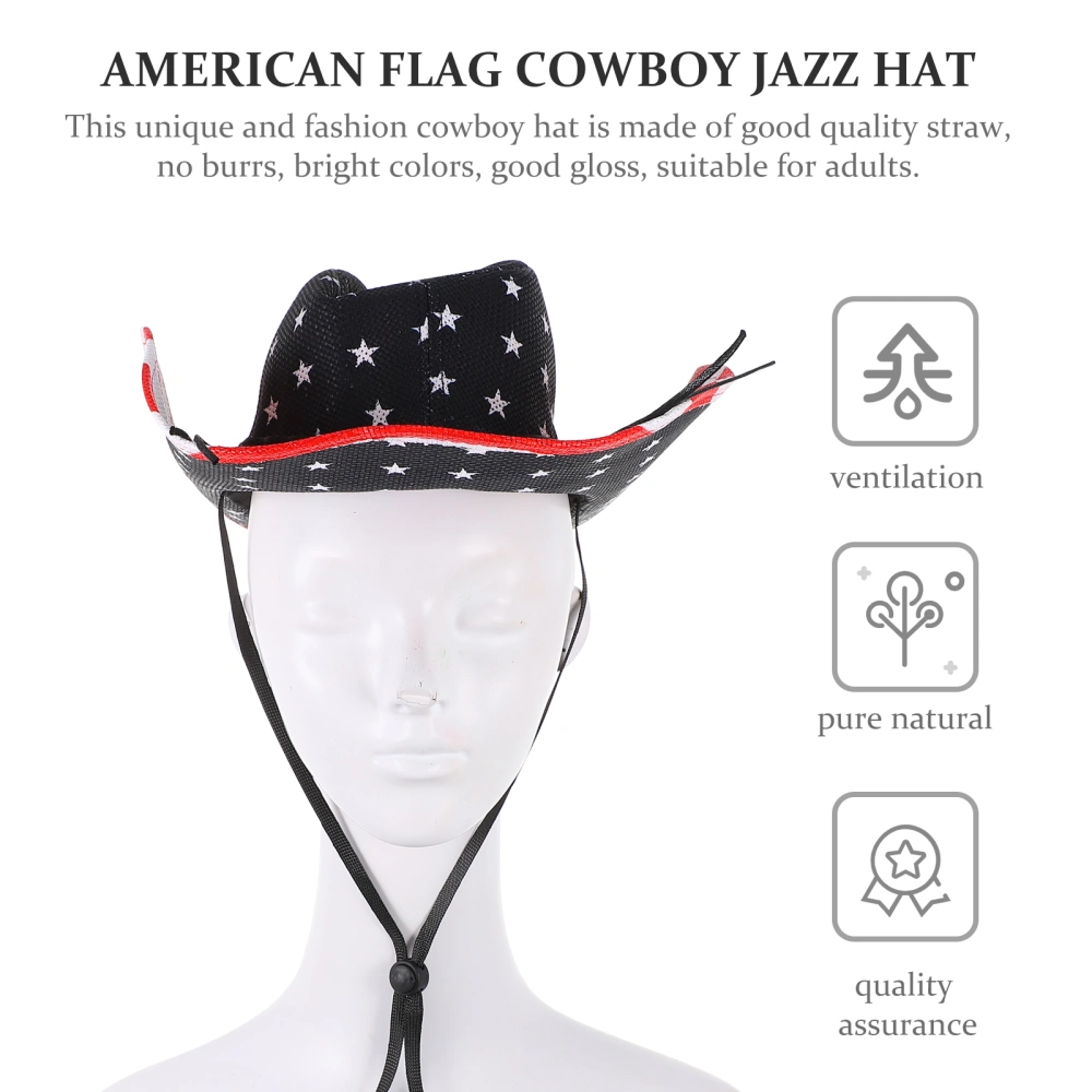 1 Pc Colorful Hat Straw Jazz Hat Multi-functional Hat Decorative Hats Stage Hats