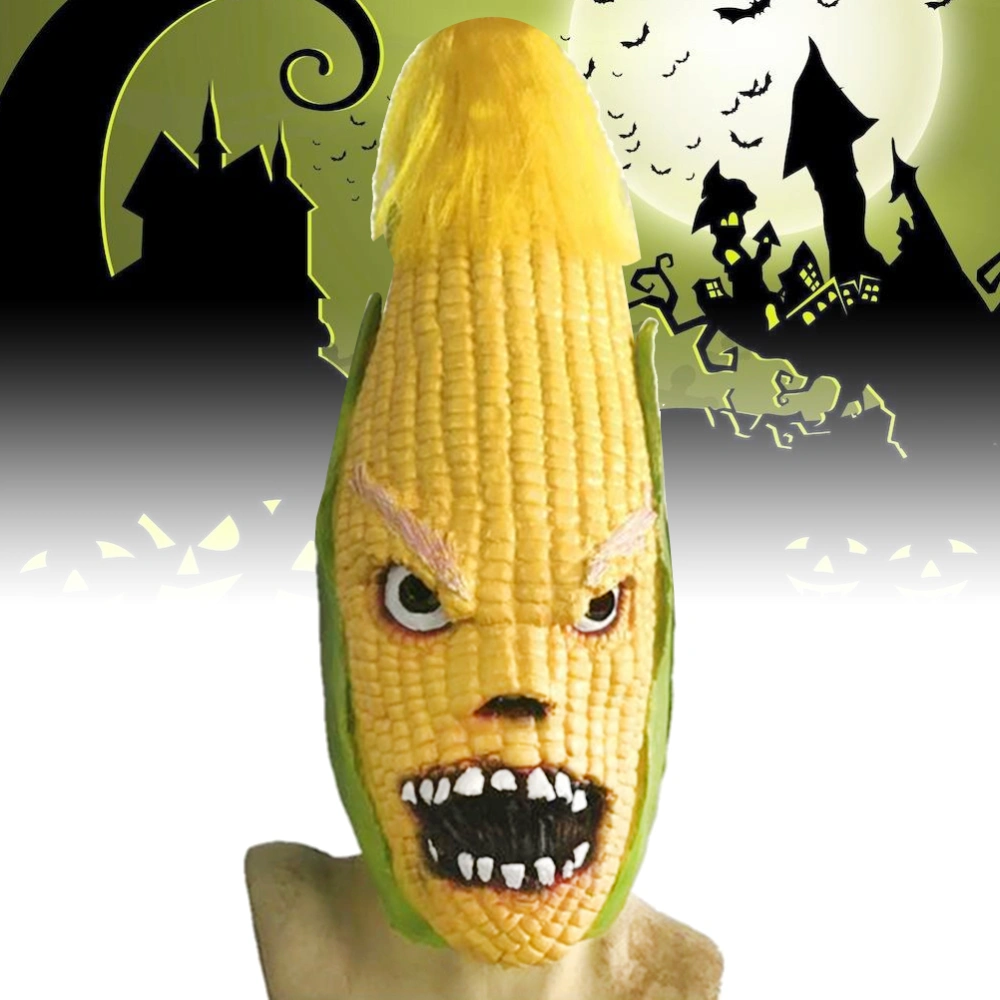 Halloween Funny Horror Mask Carnival Mask Scary Creepy Corn Face Mask Costume Prop For Masquerade Make-up Party