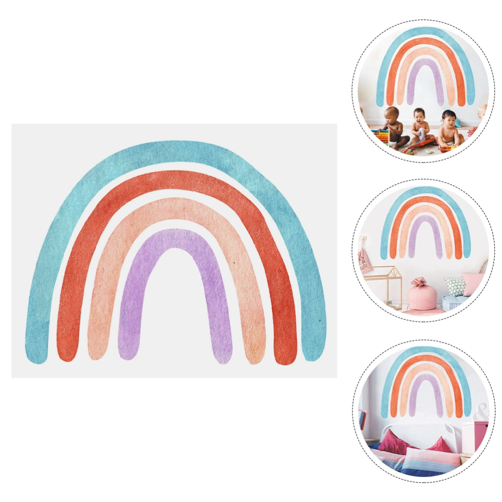 1 Sheet Rainbow Wall Decal Rainbow Wall Sticker for Baby Bedroom Nursery Room