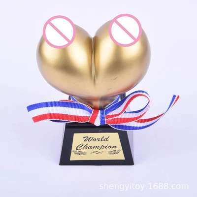 2pcs Bachelor Party Trophy Boob Design Trophy Champions Trophy Party Supply