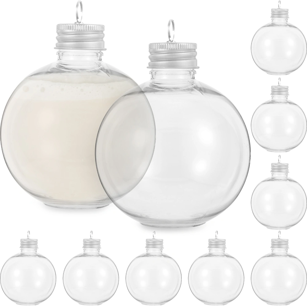 10Pcs Convenient Clear Bottles Portable Empty Bottles Household Milk Bottles Milk Accessory