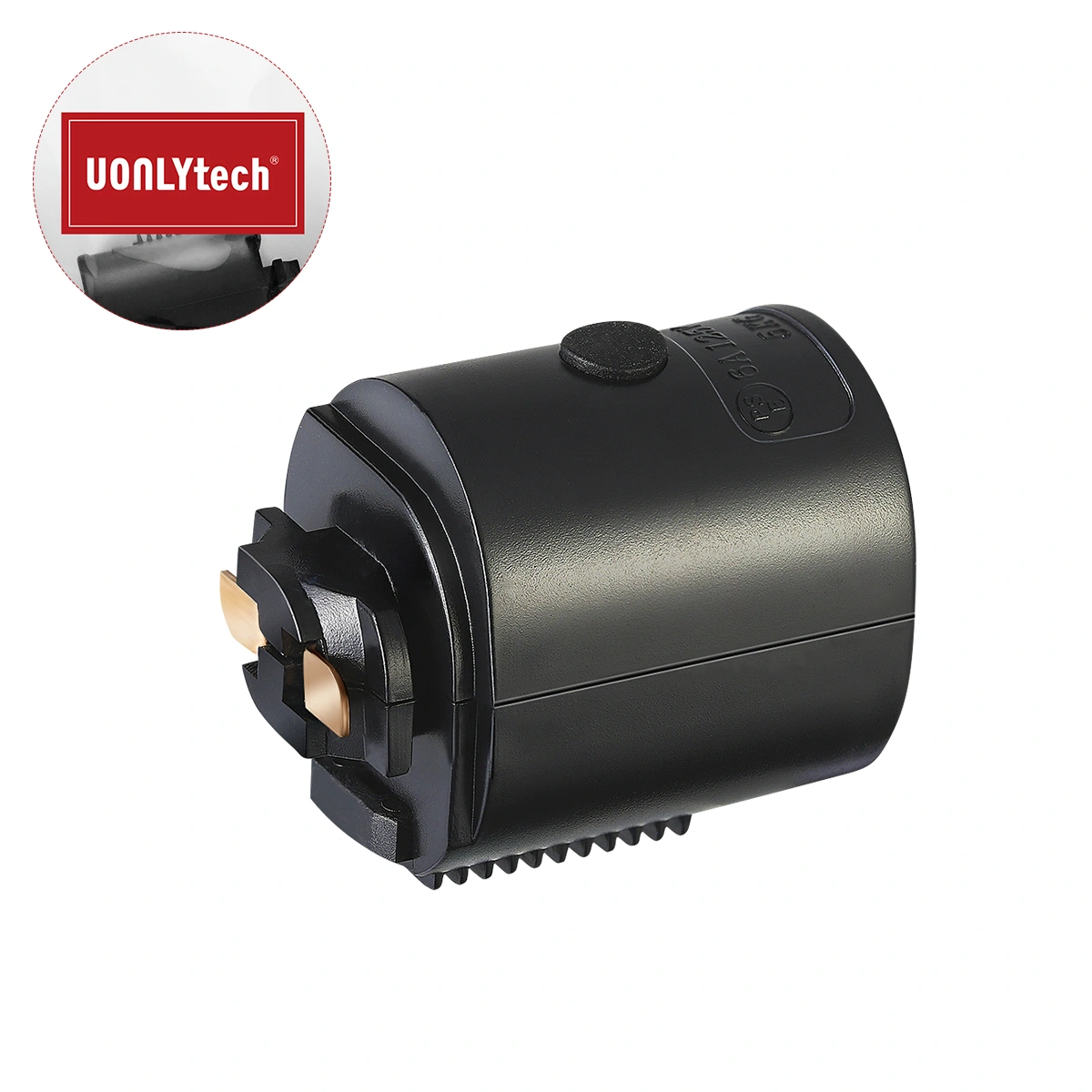 Uonlytech Track Light Head Adapter Rail Head Light Fittings Light Adapter With JP Plug-Black