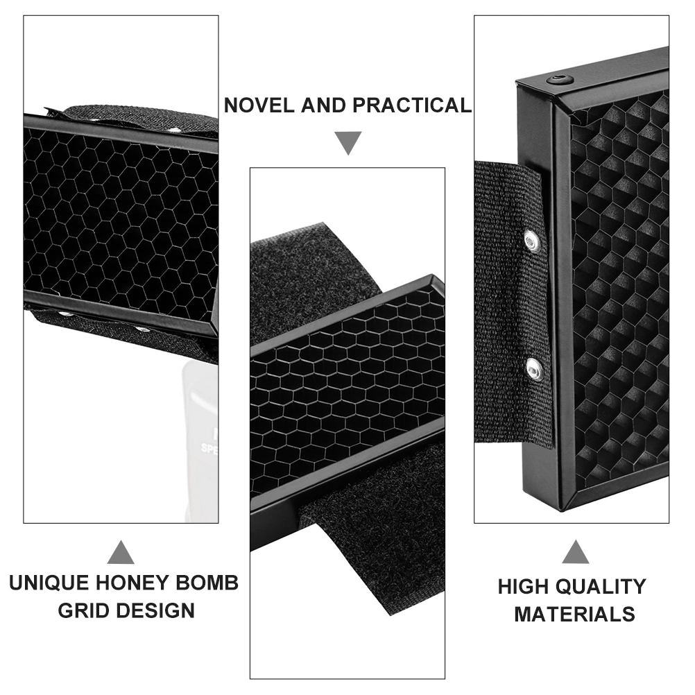 Portable Flash Spot Filter Honeycomb Grid Softbox Reflector for Flash Speedlite