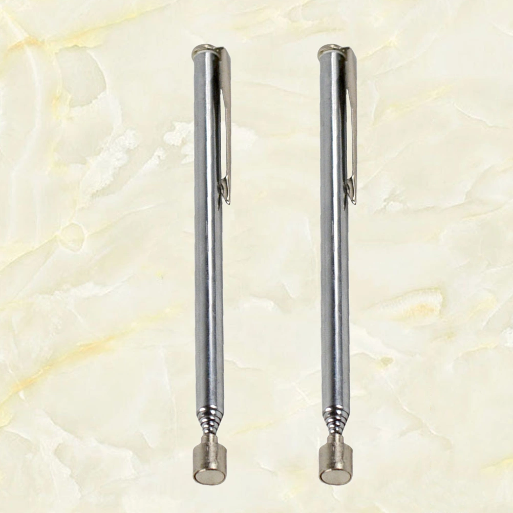 2Pcs Pick Up Tool Telescopic Magnetic Extending Magnet Portable Telescopic Magnetic Pickup Rod Tool Stick