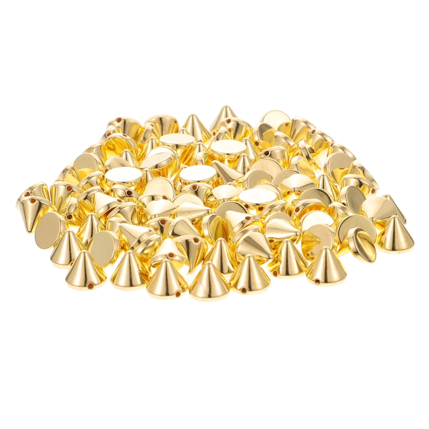 200pcs Bullet Cone Spikes DIY Plastic Punk Studs Punk Style Bullet Rivets