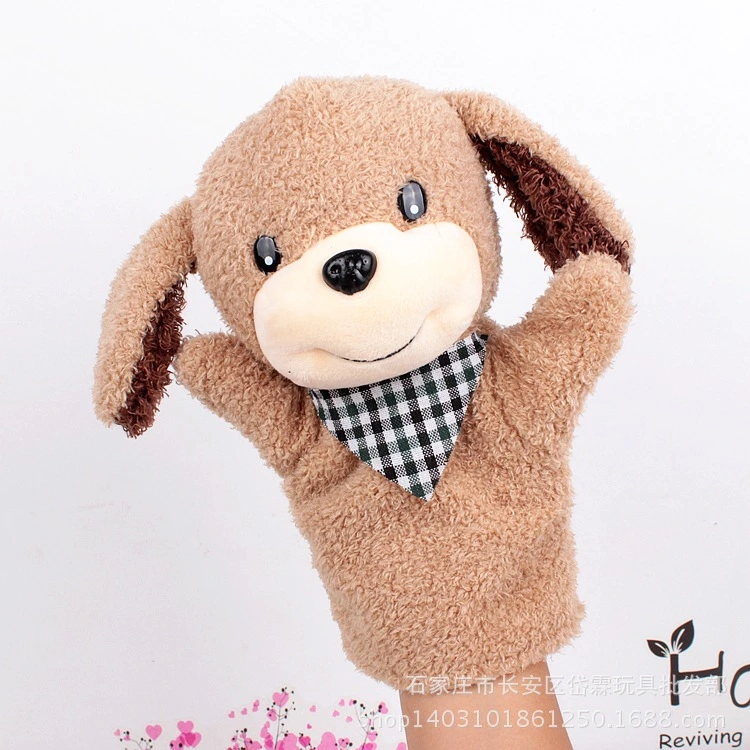 Puppy Doll Hand Puppet Plush Animal Hand Puppet Storytelling Pretend Role Hand Toy