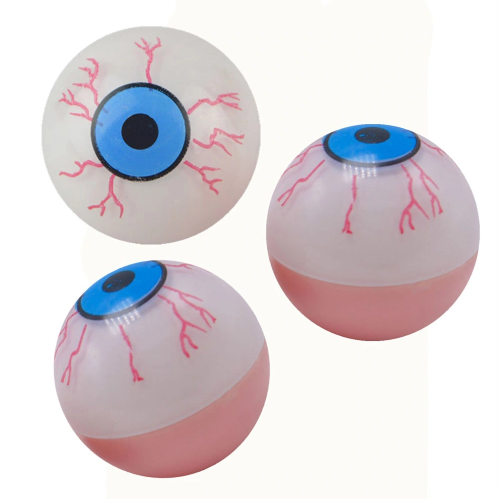 6pcs Halloween Horrible Eye Balls Horror Bloody Fake Eyeballs Simulation Eyeballs Toy Halloween Dancing Party Prop