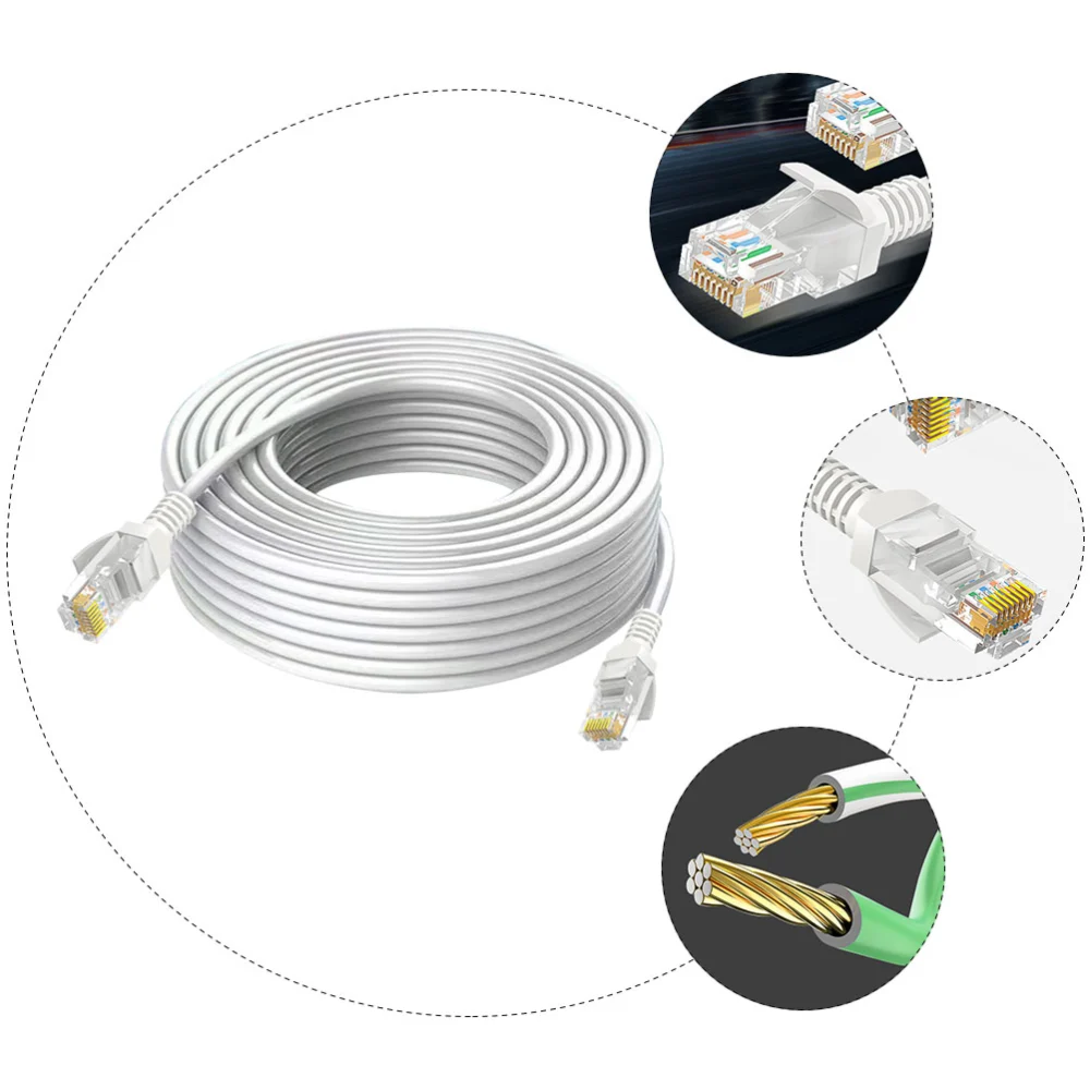 1pc Ethernet Cable Cat5e Computer Router Ultrathin Network Cable Router Cable